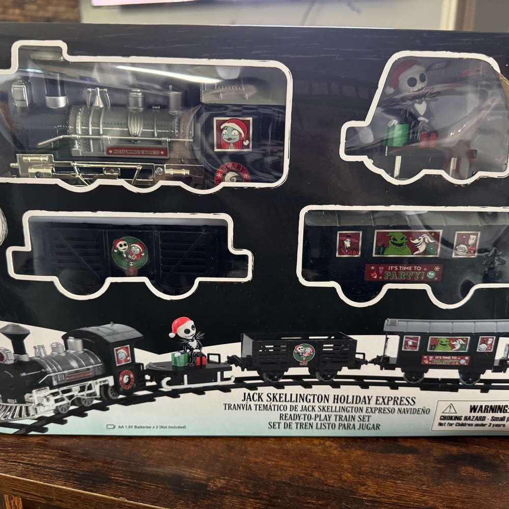 Jack Skellington Holiday Express Train Set - Black and Red